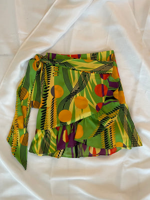 Funky Mini Wrap Skirt