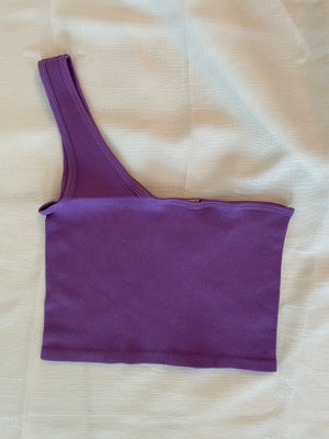 One Shoulder Crop Top